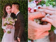 Làng sao - Hoa hậu Thu Vũ được chồng tặng nhẫn đính hôn 1 tỷ