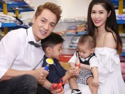 Làng sao - Vợ chồng Đăng Khôi cùng 2 quý tử gây "náo loạn" tại sự kiện