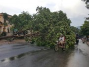 Tin tức - Dông lốc khủng khiếp ở Yên Bái, nhiều nhà bị thổi tung