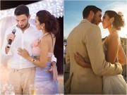 Làng sao - Ông xã Hà Anh đã nghẹn lời nói với vợ thế này trong đám cưới đặc biệt!