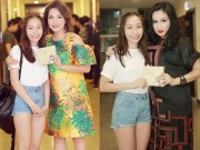 Làng sao - Con gái Mỹ Linh mang đĩa CD mới tặng 4 Diva nhạc Việt