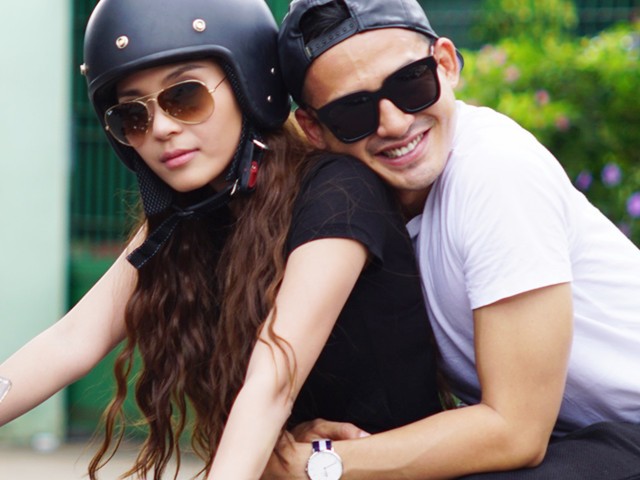 Lương Thế Thành ôm chặt vợ sau hậu trường quay “Mùi đời”