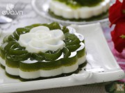 Bếp Eva - Bánh Trung thu rau câu lá dứa sữa tươi