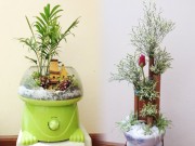 Nhà đẹp - Thích thú với quạt điện, mắc áo "nở hoa" của ông bố hai con
