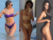 Thời trang - Hãy nhìn ảnh bikini của chị em Kim "siêu vòng 3" để lấy động lực giảm cân!