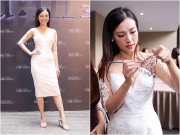 Làng sao - Vắng người yêu, Hoàng Oanh đi tiệc một mình vẫn đầy cuốn hút