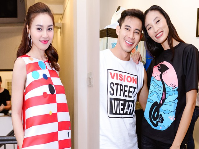 Lan Ngọc cùng dàn sao Việt tươi tắn đến chúc mừng Trang Khiếu