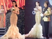 Thời trang - Hoa hậu Việt Nam 2016: Vừa đăng quang Tân Hoa hậu đã đụng váy của Huyền My