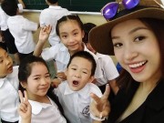 Làm mẹ - Sao Việt nô nức khoe ảnh đưa con đi khai giảng năm học 2016