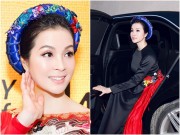 Giải trí - MC Thanh Mai mặc áo dài, ngồi xế sang đến dự tiệc đón Tổng thống Pháp