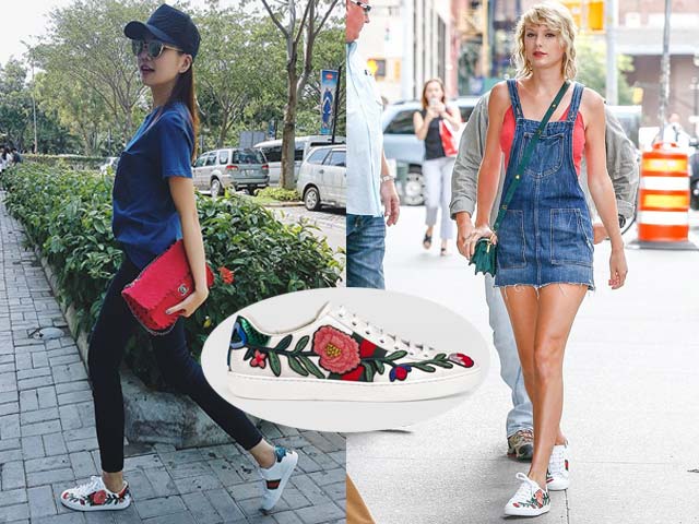 Taylor Swift bị bắt gặp đi lại giày của Thanh Hằng xuống phố