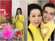 Làng sao - Trịnh Kim Chi duyên dáng áo dài, thành tâm cúng Tổ nghề