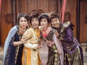 Làng sao - 4 "thánh hài" Hồng Vân, Minh Nhí, Thanh Thủy, Đức Hải mặc trang phục kỳ ảo