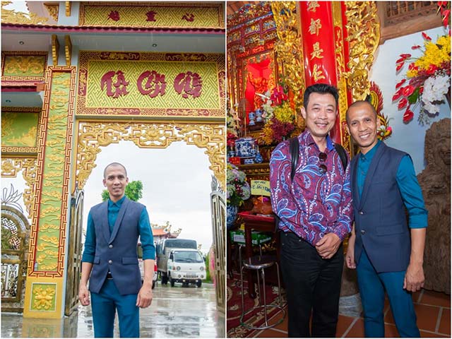 Vân Sơn, Minh Tâm Bùi trầm trồ, ngưỡng mộ trước nhà thờ Tổ của Hoài Linh