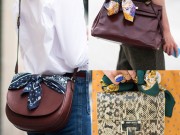 Thời trang - "Lên đời" cho chiếc túi xách chỉ bằng một chiếc khăn