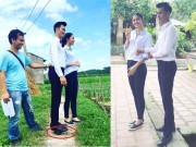 Thời trang - Hài hước hình ảnh MC Mạnh Tùng kê gạch khi đứng cạnh Á hậu Thanh Tú
