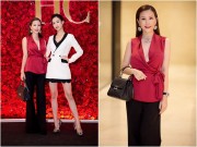 Làng sao - Hoa hậu Thu Hoài đẹp sang trọng, "quyền lực" bên Á hậu Hà Thu