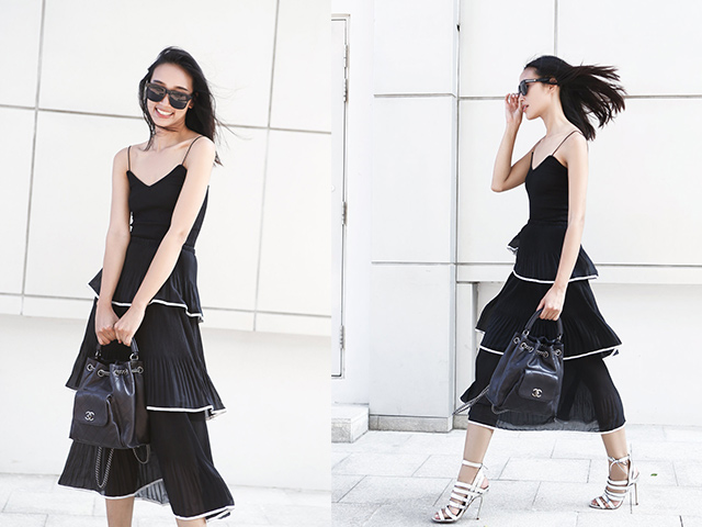 Không đi fashion week quốc tế Trang Khiếu ở Sài Gòn chụp hình