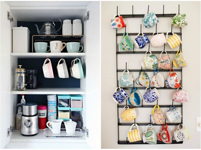 10 ý tưởng sắp xếp cốc chén cho nhà vừa gọn vừa sang