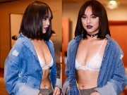 Thời trang - Mai Ngô gây choáng khi khoe nội y tại họp báo Elle Show
