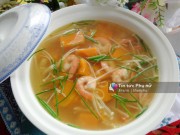 Bếp Eva - Canh bí đỏ nấm kim châm ngọt thanh