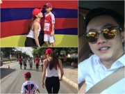 Làng sao - Cường Đô La lặng lẽ đi theo chụp hình vợ cũ Hà Hồ và con trai