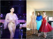 Giải trí - Hoa hậu Hà Kiều Anh đẹp lộng lẫy bên dàn người đẹp ngoại quốc ở Canada