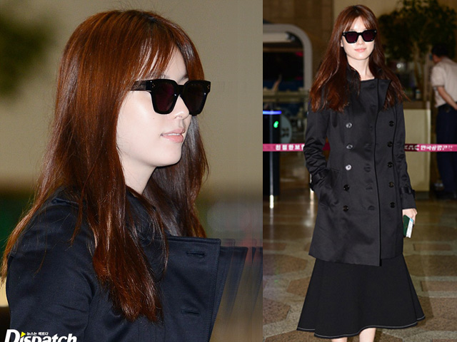 "Mỹ nhân cười đẹp nhất Kbiz" khoe da căng mịn không tỳ vết tại sân bay