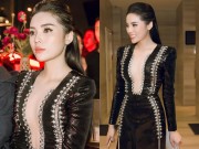 Làng sao - HH Kỳ Duyên khiến khán giả "nóng mắt" khi diện váy hở bạo