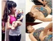 Bà bầu - “Mẹ 4 con” Minh Hà gây sốt với mẹo thon gọn cực nhanh sau sinh