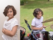 Thời trang - Mẫu nhí 7 tuổi trổ tài đánh trống "đốn tim" khán giả