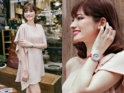 Thời trang - Trúc Diễm khoe khéo đồng hồ 3 tỷ đầy ắp kim cương do ông xã điển trai tặng