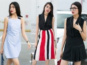 Thời trang - Á hậu Lệ Hằng khoe vai gầy trong ngày mưa Sài Gòn