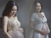 Làng sao - Mặc đồ sexy, Dương Cẩm Lynh khoe bụng bầu đẹp viên mãn tháng cuối thai kỳ