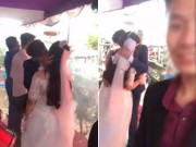 Eva Yêu - Clip cô dâu, chú rể hôn nhau liền 3 phút trong đám cưới gây tranh cãi