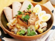 Bếp Eva - Cách nấu xôi gà hạt sen cho bữa sáng