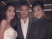 Làng sao - Hà Hồ thích thú khi được David Beckham khen