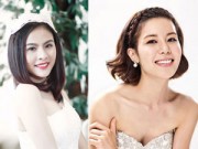 Làm đẹp - Tóc ngắn vẫn cực xinh như cô dâu Việt- Hàn