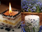 Nhà đẹp - 3 bước đơn giản làm nến hoa lãng mạn cho tân hôn hòa hợp