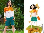 Thời trang - Tín đồ thời trang hoá tranh vẽ ngộ nghĩnh