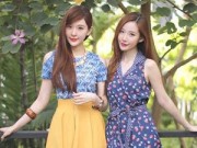 Làm đẹp - Cặp chị em song sinh tạo 'sóng' vì giống hệt mỹ nữ Hàn