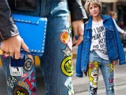 Thời trang - "Đổi gió" với mốt quần jeans đắp vá
