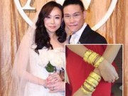Làng sao - Vợ Tô Vĩnh Khang đeo vàng nặng trĩu trong đám cưới
