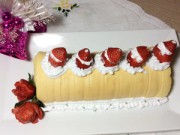 Bếp Eva - Noel thử làm bánh gato cuộn dâu tây