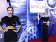 Làng sao - MC Huyền Ny gây sốc khi mang biểu ngữ lên thảm đỏ
