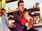 Làng sao - Bắt gặp Harper đi ăn với bố David Beckham