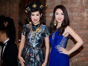 Làng sao - HH Jennifer Chung xinh đẹp hội ngộ danh ca Ý Lan