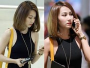 Làng sao - Ngân Khánh ăn mặc cá tính lặng lẽ xuất ngoại