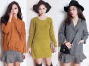 Thời trang - Trời rét buốt, chị em vẫn dũng cảm diện váy ngắn