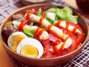 Bếp Eva - Salad trộn thịt bò xào ngon thế này ai cũng thèm